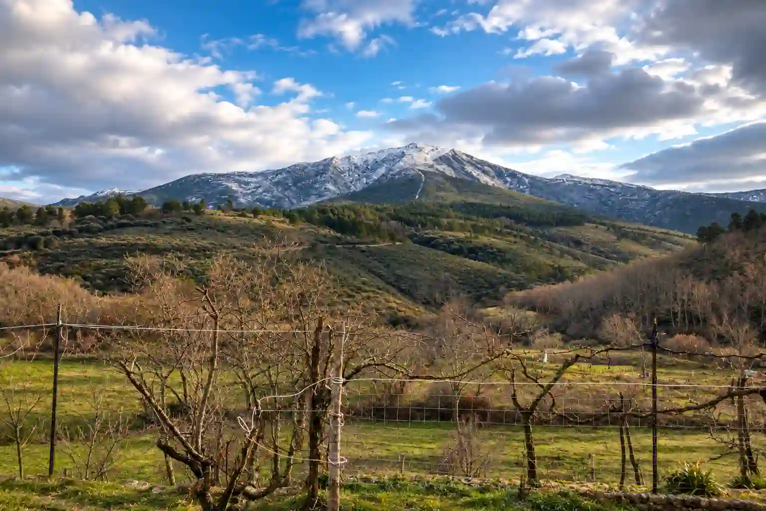La Canchera nevada, pico más alto de Vegas de Domingo Rey